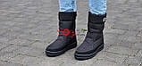 Дутіки жіночі зимові чорні чоботи на широку ногу (Код: Л3299СБ), фото 5