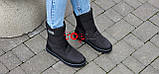 Дутіки жіночі зимові чорні чоботи на широку ногу (Код: Л3299СБ), фото 6