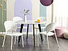 Набір обідніх пластикових стільців OSTIA 4 білих, фото 3