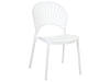 Набір обідніх пластикових стільців OSTIA 4 білих, фото 4