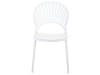 Набір обідніх пластикових стільців OSTIA 4 білих, фото 5