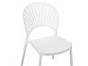 Набір обідніх пластикових стільців OSTIA 4 білих, фото 7