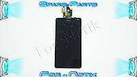 Дисплей для смартфона (телефона) LG Optimus G E975, black (в зборі з тачскрином) (без рамки)