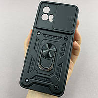 Чехол для Motorola G72 противоударный чехол со шторкой для камеры на телефон моторола г72 черный crt