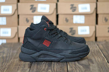 Шкіряні чоловічі зимові кросівки розміри 40-45