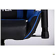 КРІСЛО VR RACER DEXTER SLAG ЧОРНИЙ-СИНІЙ, фото 7