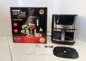 Безоливна електрична фритюрниця на 8 л Zepline ZP-092 3000W, фото 5
