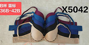 Гіпюрові бюстгальтери. Шикарні ліфчики Бавовна Push up Чашка В (5042)