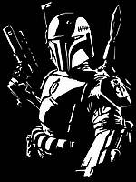 Трафарет на стену: "Bobba Fett". Картина на стену, 25 см