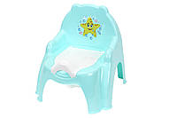 Детский горшок ТехноК Кресло с крышкой и съемной чашей мятный (TH7402TF)