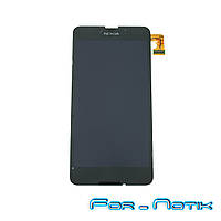 Дисплей для смартфона (телефона) Nokia 630 Lumiа, black (у зборі з тачскрином) (без рамки) (CHINA ORIGINAL)