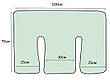 Подушка для годування двійні / близнюків ТМ Лежебока Подушки для вагітних і годування дитини, фото 3