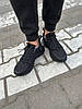 Чоловічі зимові кросівки Reebok Zig Kinetica Edge winter Black з хутром Рибок Кінетика чорні текстильні теплі зима, фото 6