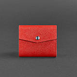 Жіночий шкіряний гаманець 2.1 червоний Saffiano BlankNote SC, код: 8132118, фото 5