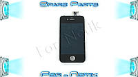 Дисплей для смартфона (телефона) Apple iPhone 4G, black (в сборе с тачскрином)(с рамкой)(CHINA ORIGINAL)