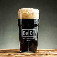 Бокал для пива "BeEr", англійська, Крафтова коробка aiw1059