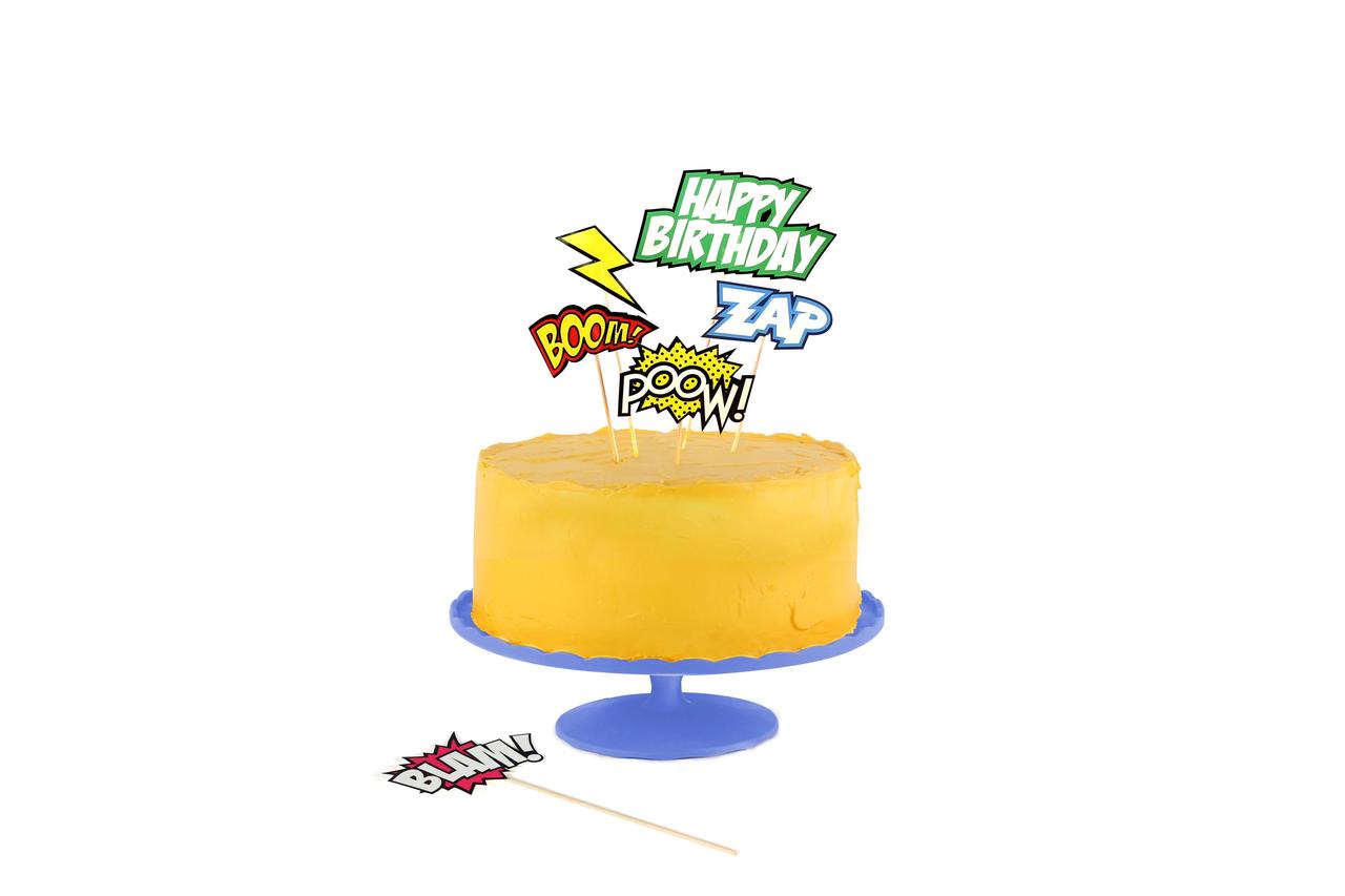 Декор для торта "Комікс", англійська, фото 1