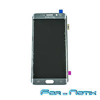 Дисплей для смартфона (телефона) Samsung Galaxy S6 Edge+ Plus SM-G928, silver (в сборе с тачскрином)(без