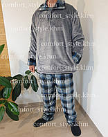 Чоловічий теплий домашній костюм , махровий костюм -двійка  , розміри від 46 до 60