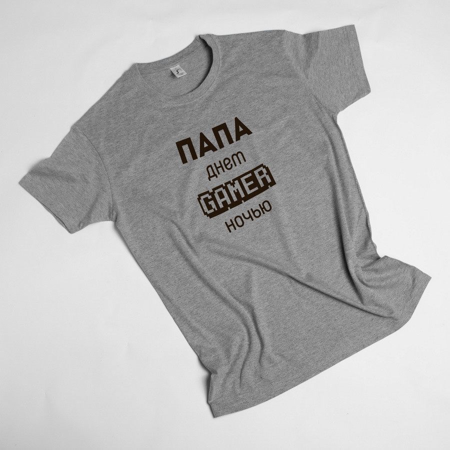 Футболка "Gamer", XS, Gray, російська, фото 1