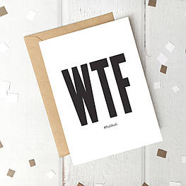 Листівка "WTF", англійська