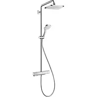 Душова система hansgrohe Croma E Showerpipe 280 1jet 27630000 з термостатом, хром