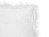 Набір з 2 подушок зі штучного хутра 45 x 45 см, білий LUBHA, фото 5