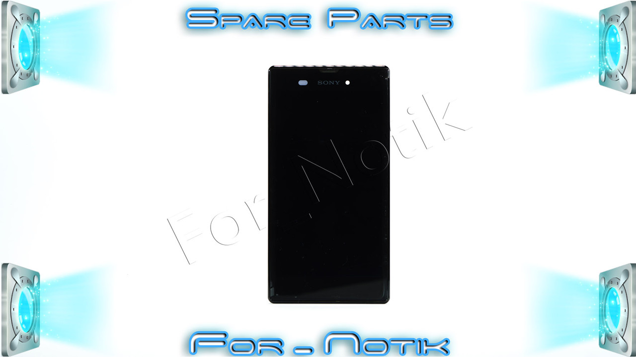 Дисплей для смартфона (телефона) Sony Xperia T3 D5102, D5103, D5106, black, (у зборі з тачскрином) (з рамкою)