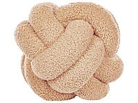 Boucle Knot Cushion 19 x 19 см бежевый мални