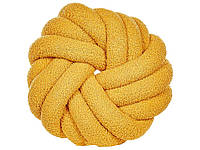 Boucle Knot Cushion 31 x 31 см желтый акола