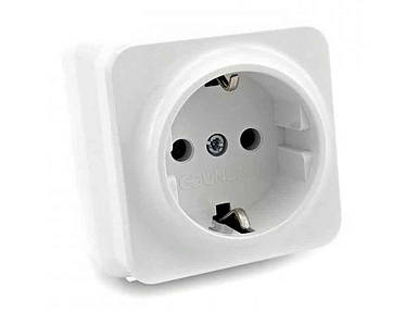 Розетка з з/к відкрит. проводки MISYA Біла MS 05 11 115 ТМ GUNSAN FG