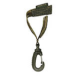 Тактичний поворотний карабін зі стропою, для молле, з велкро, поворотний гачок зі стропою,multiicam. К873, фото 3