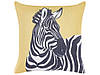 Набір з 2 декоративних подушок з мотивом зебри 45 х 45 см, жовтий MANKETTI, фото 3