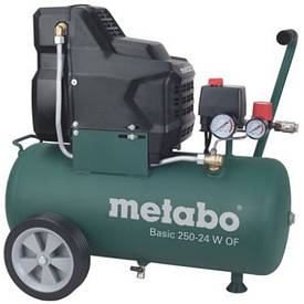 Компресор безоливний Metabo Basic 250-24 W OF (1.5 кВт, 220 л/хв, 24 л) BF