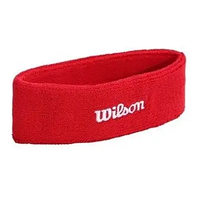 Повязка спортивная на голову Wilson Headband для фитнеса и спорта красный (WR5600190)
