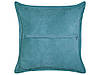 Набір з 2 вельветових подушок 43 х 43 см бірюзового кольору ZINNIA, фото 4