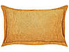 Набір з 2 вельветових подушок 47 х 27 см Жовтий ZINNIA, фото 3