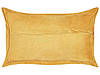 Набір з 2 вельветових подушок 47 х 27 см Жовтий ZINNIA, фото 4