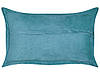 Набір з 2 вельветових подушок 47 х 27 см бірюзового кольору ZINNIA, фото 4