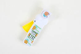 Вентилятор ручний, Жовтий, Yellow white