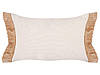 Набір з 2 подушок з китицями 30 х 50 см, бежевий ЧОВЕН, фото 4