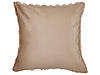 Набір з 2 подушок зі штучного хутра 43 х 43 см, бежевий пісочний портулак, фото 4