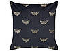 Набір з 2 оксамитових подушок метелик візерунок 45 х 45 см чорний YUZURI, фото 3