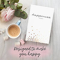 Дневник Happiness Journal English, Білий, White, англійська aiw8546
