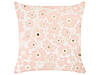 Набір з 2 оксамитових подушок з квітковим малюнком 45 x 45 см, бежевий і рожевий TRITELEIA, фото 3