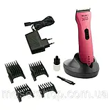 Машинка для стрижки тварин акумуляторно-мережева Wahl Super Groom Pink 1872-0463, фото 3