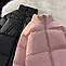 Жіноча стильна куртка пуховик стьобана зимова тепла курточка на підкладці синтепон 250 хіт продаж, фото 8