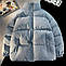 Жіноча стильна куртка пуховик стьобана зимова тепла курточка на підкладці синтепон 250 хіт продаж, фото 9