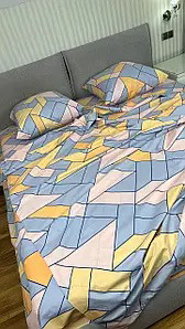 Постільний комплект 1.5 Сатин Gold, "SATEN", забарвлення в асортименті, фото 1