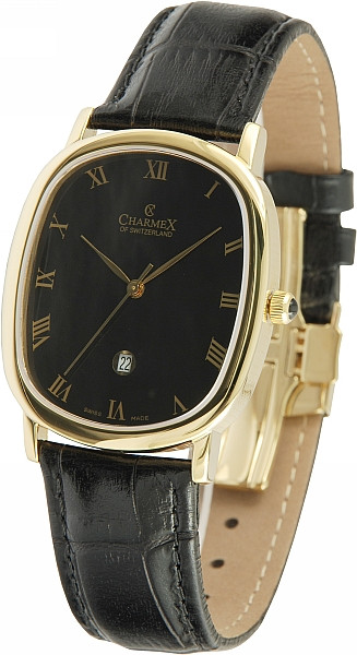 Чоловічий швейцарський кварцовий наручний годинник корпус овальної форми "Sorrento" від Charmex, фото 1